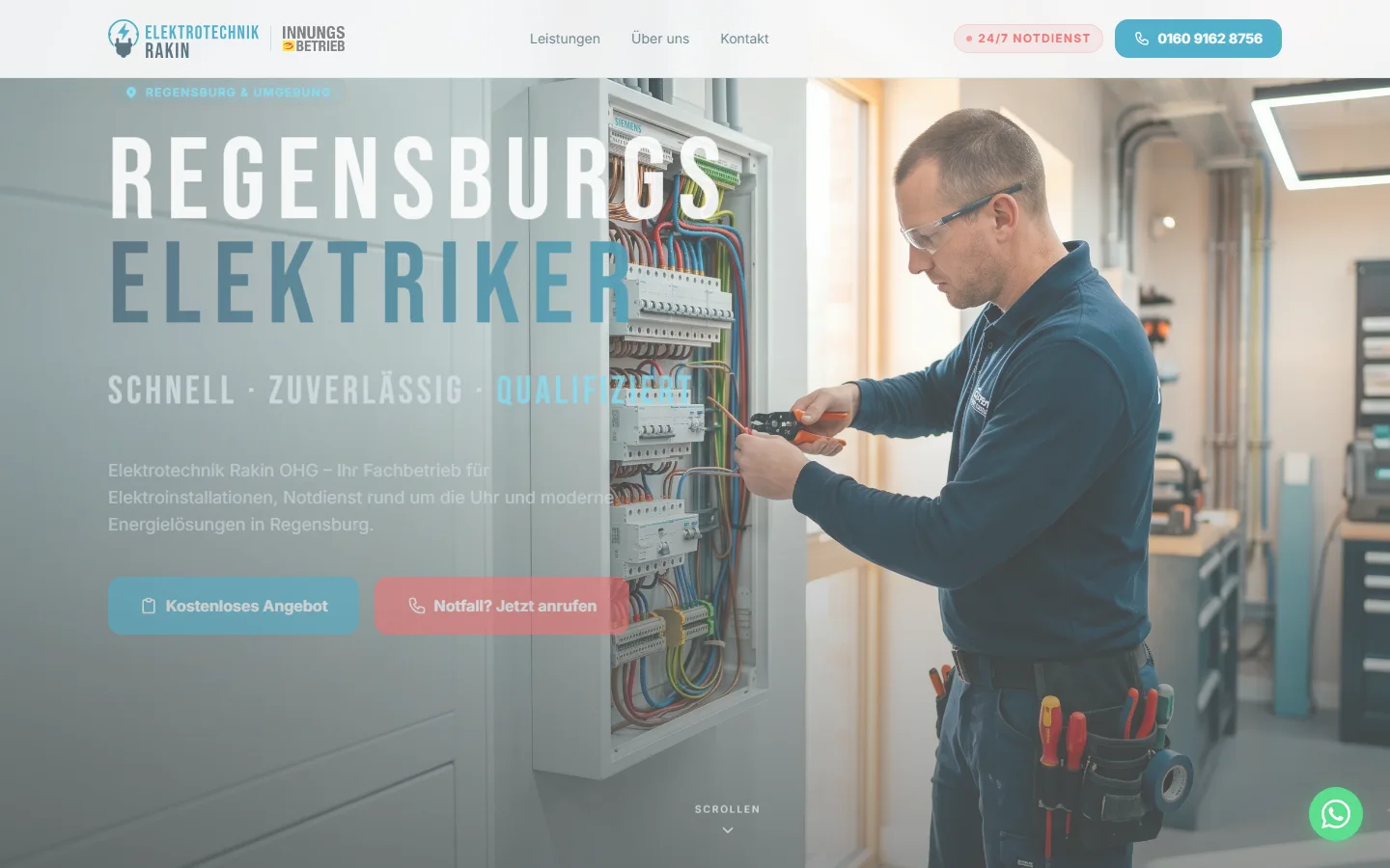 Website Elektrotechnik Rakin OHG